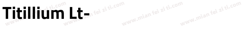 Titillium Lt字体转换
